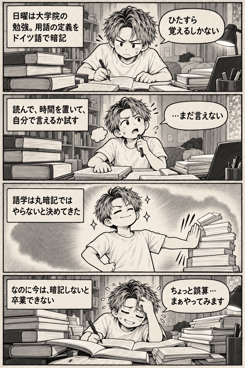 10月4日の日記(4コマ漫画)
